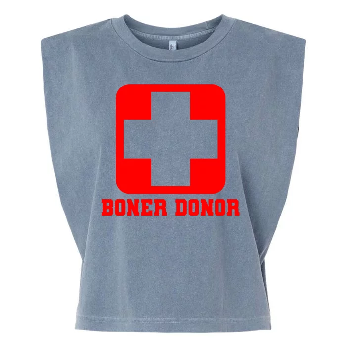 Boner Donor Adult Humor Garment-Dyed Women's Muscle Tee