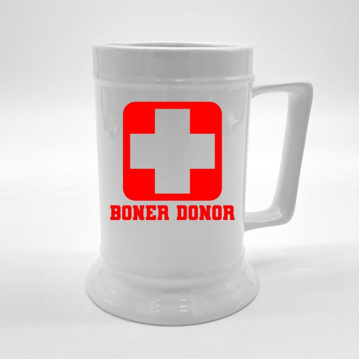 Boner Donor Adult Humor Front & Back Beer Stein