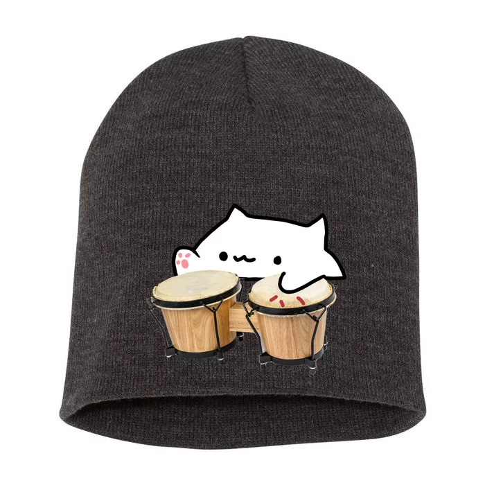 Bongo Cat Short Acrylic Beanie