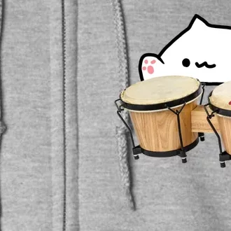 Bongo Cat Full Zip Hoodie