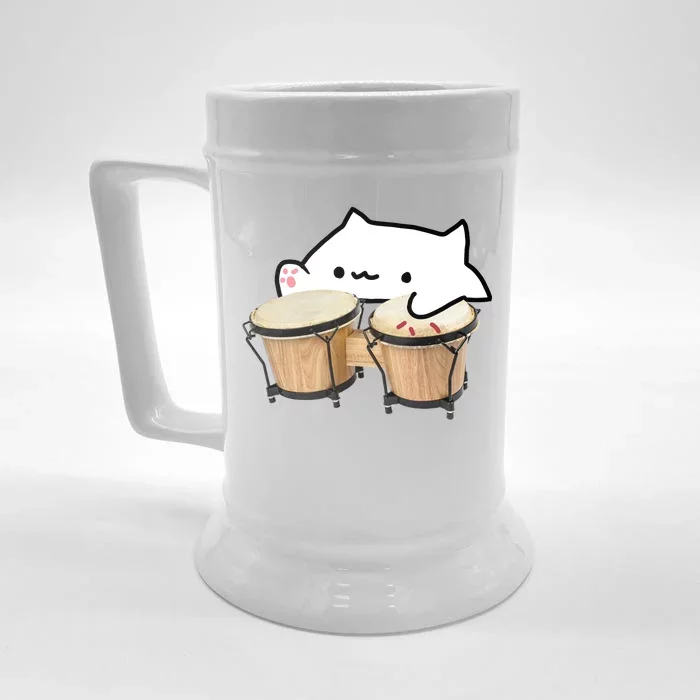 Bongo Cat Front & Back Beer Stein