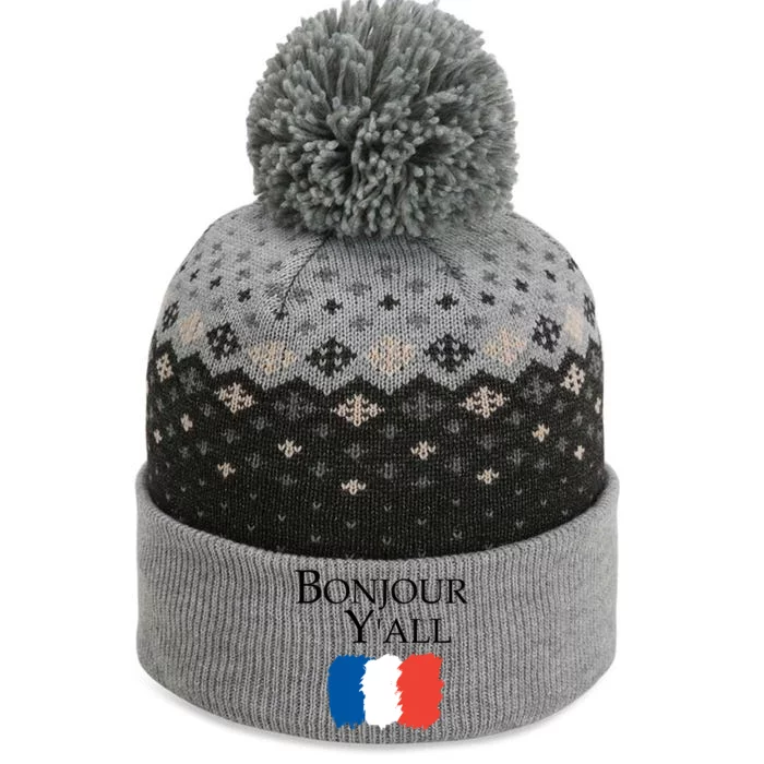 Bonjour Y'all French Parris The Baniff Cuffed Pom Beanie