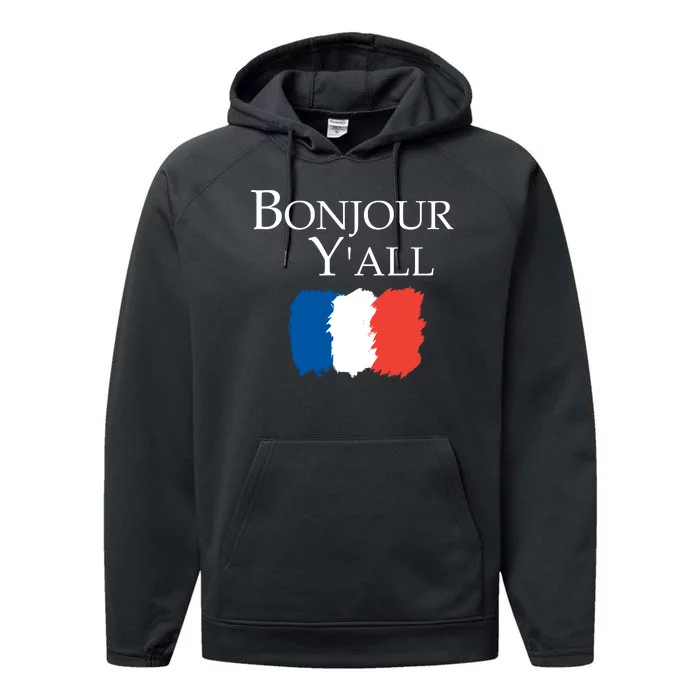 Bonjour Y'all French Parris Performance Fleece Hoodie