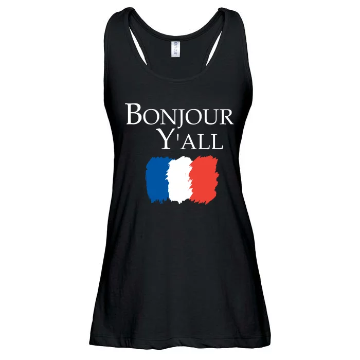 Bonjour Y'all French Parris Ladies Essential Flowy Tank