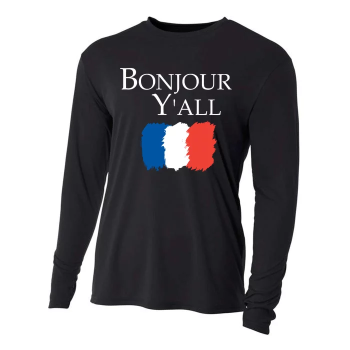 Bonjour Y'all French Parris Cooling Performance Long Sleeve Crew