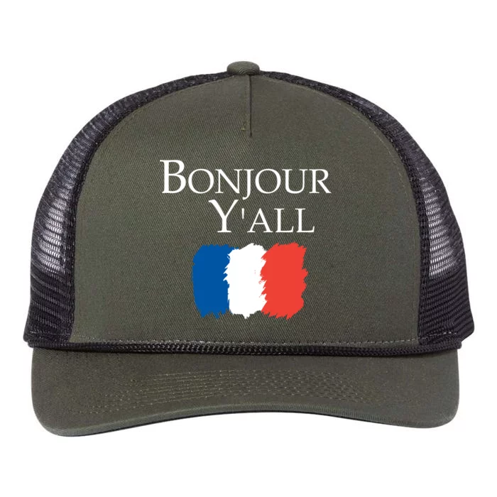 Bonjour Y'all French Parris Retro Rope Trucker Hat Cap