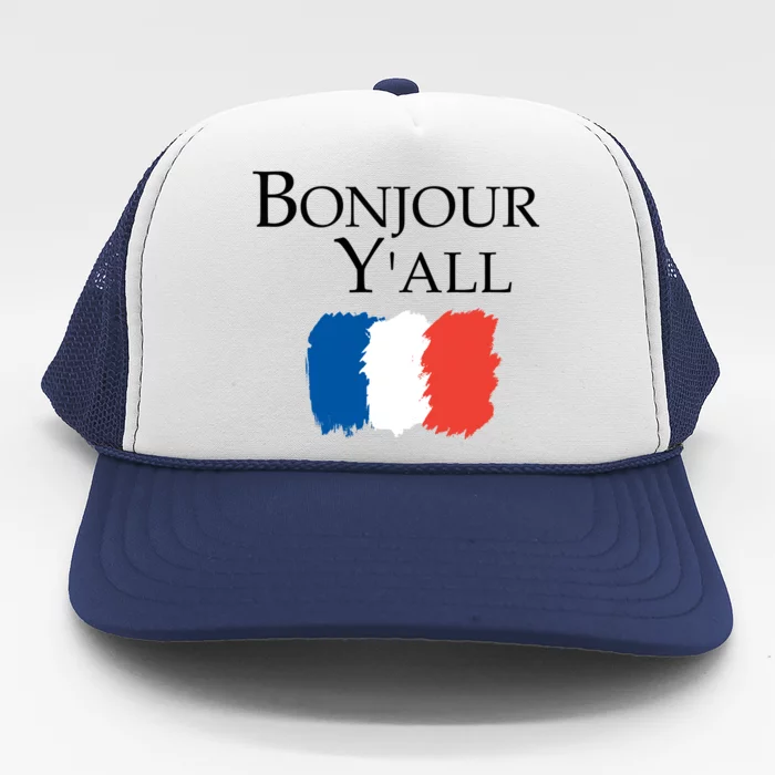 Bonjour Y'all French Parris Trucker Hat