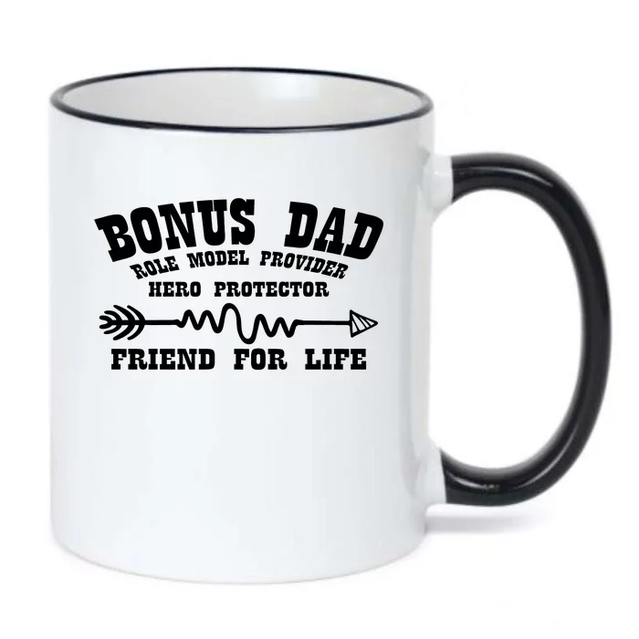 Bonus Dad Friend For Life Black Color Changing Mug