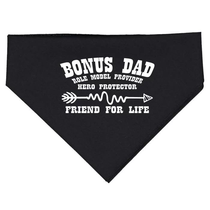 Bonus Dad Friend For Life USA-Made Doggie Bandana