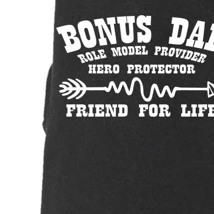 Bonus Dad Friend For Life Doggie 3-End Fleece Hoodie