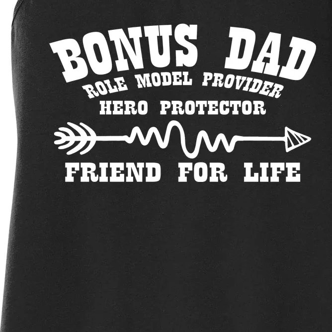 Bonus Dad Friend For Life Women's Racerback Tank