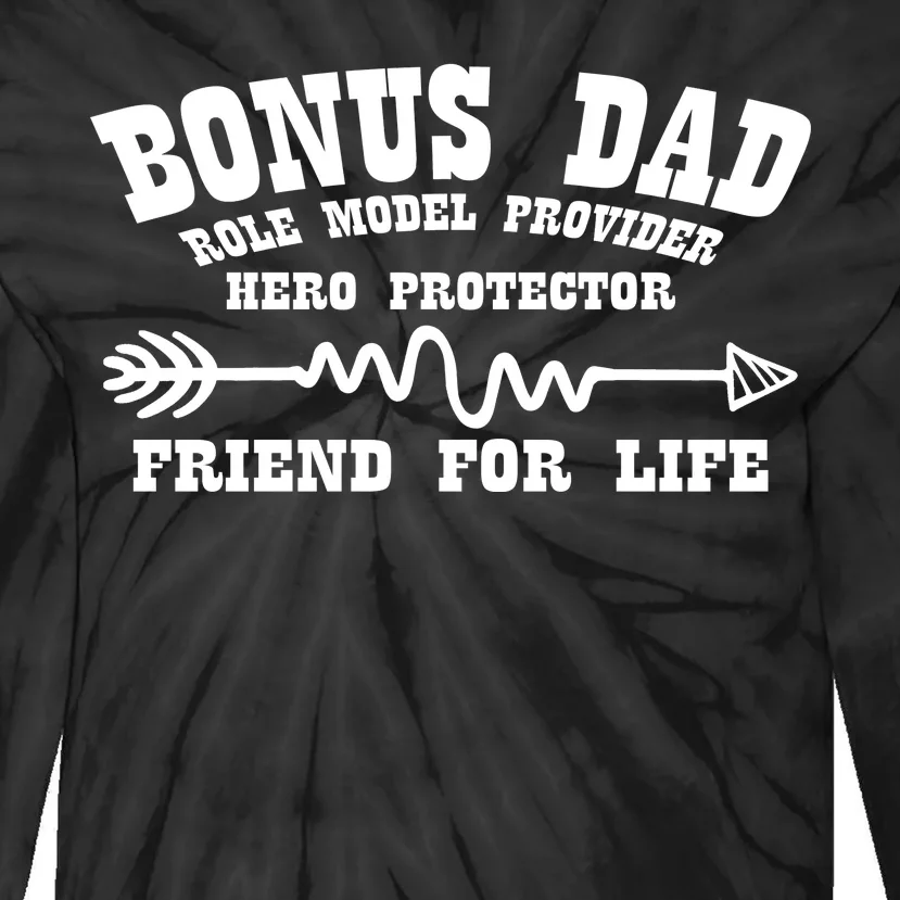 Bonus Dad Friend For Life Tie-Dye Long Sleeve Shirt