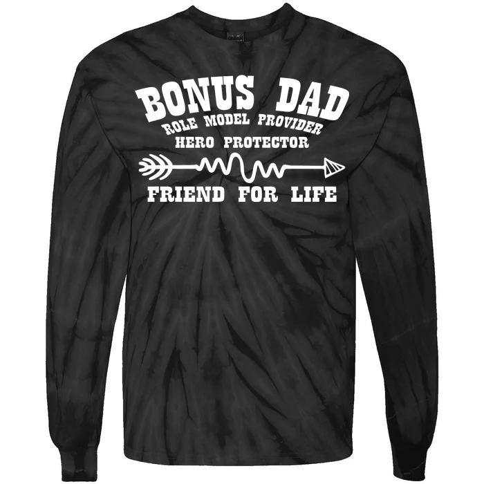 Bonus Dad Friend For Life Tie-Dye Long Sleeve Shirt