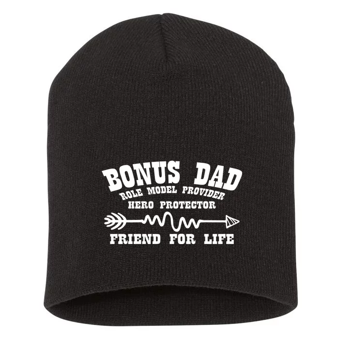 Bonus Dad Friend For Life Short Acrylic Beanie