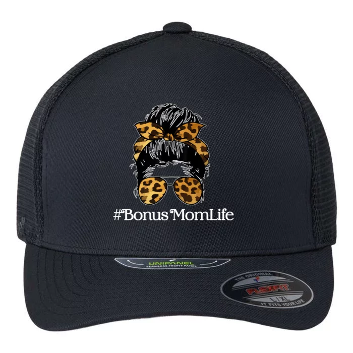 Bonus Mom Life Flexfit Unipanel Trucker Cap