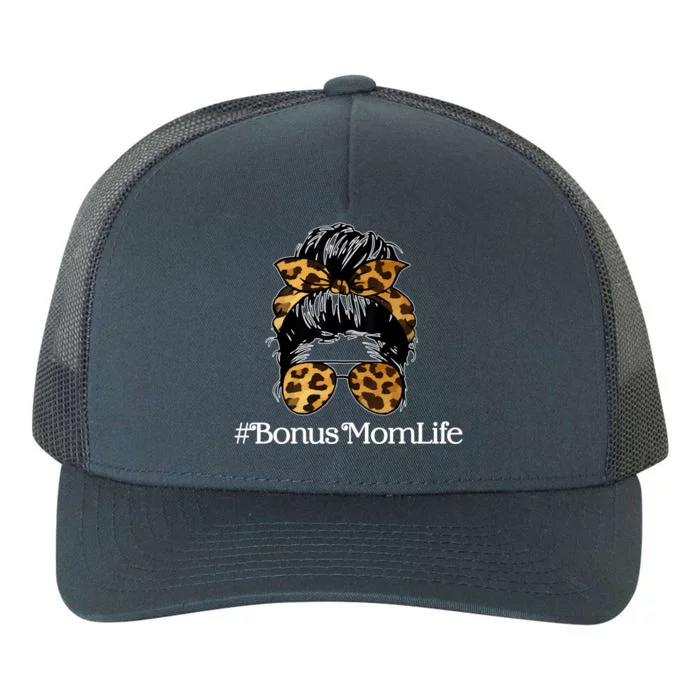 Bonus Mom Life Yupoong Adult 5-Panel Trucker Hat