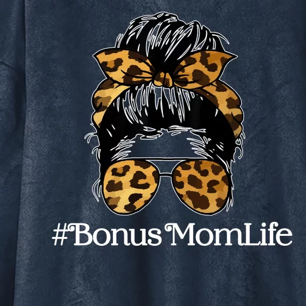 Bonus Mom Life Hooded Wearable Blanket