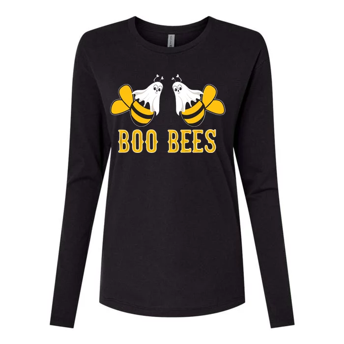 Boo Bees Funny Halloween Womens Cotton Relaxed Long Sleeve T-Shirt