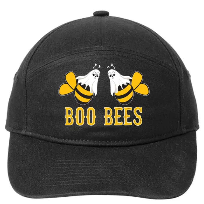 Boo Bees Funny Halloween 7-Panel Snapback Hat