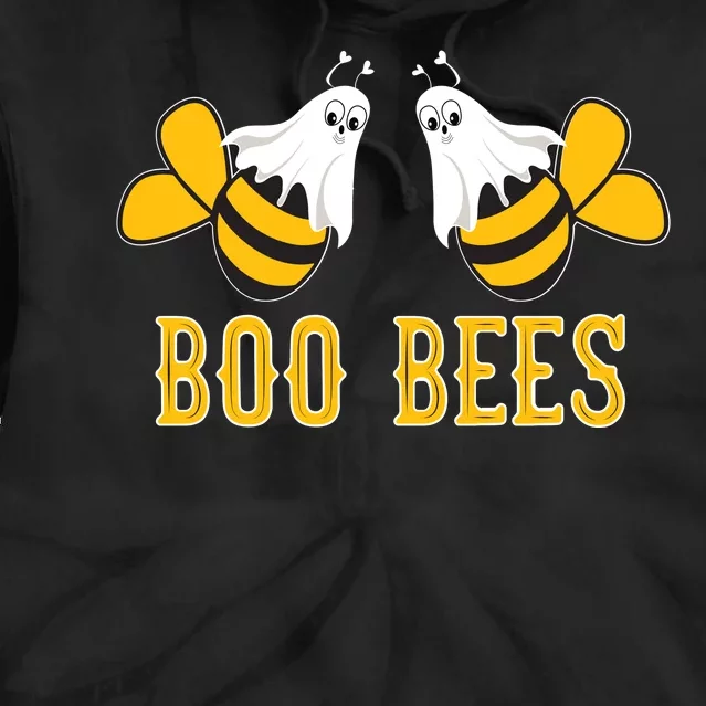 Boo Bees Funny Halloween Tie Dye Hoodie