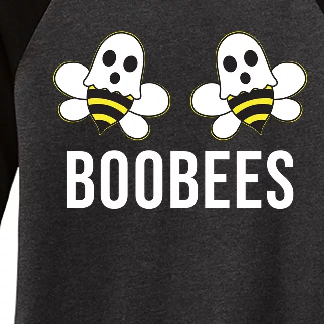 Boo Bees Halloween Boobees Women's Tri-Blend 3/4-Sleeve Raglan Shirt