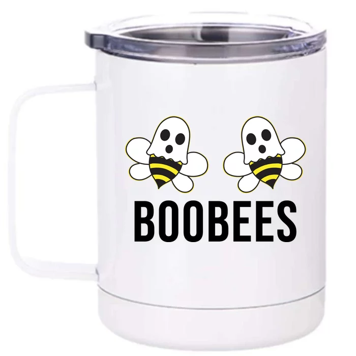 Boo Bees Halloween Boobees Front & Back 12oz Stainless Steel Tumbler Cup