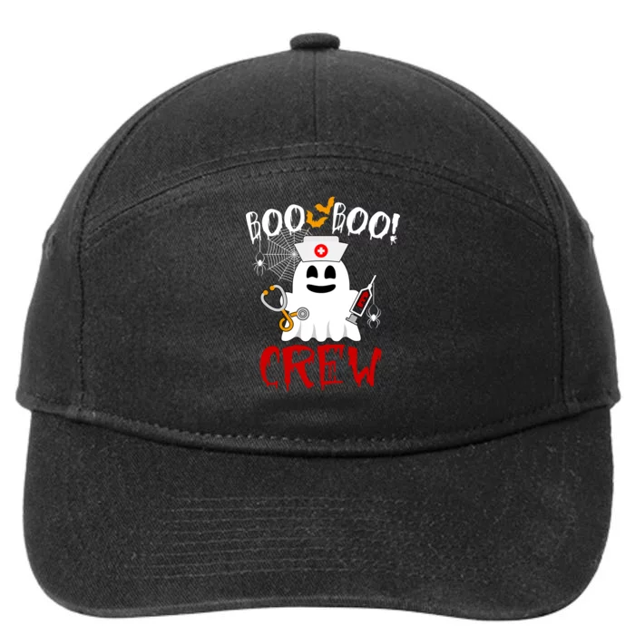 Boo Boo Crew Funny Cute Halloween 7-Panel Snapback Hat