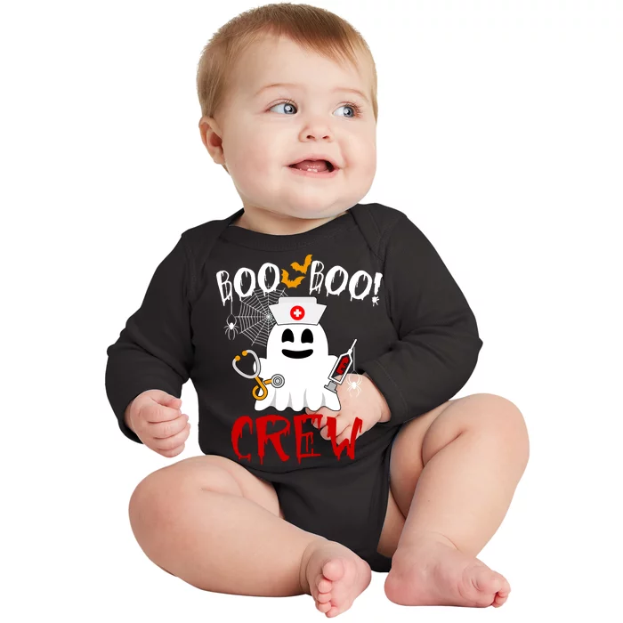 Boo Boo Crew Funny Cute Halloween Baby Long Sleeve Bodysuit