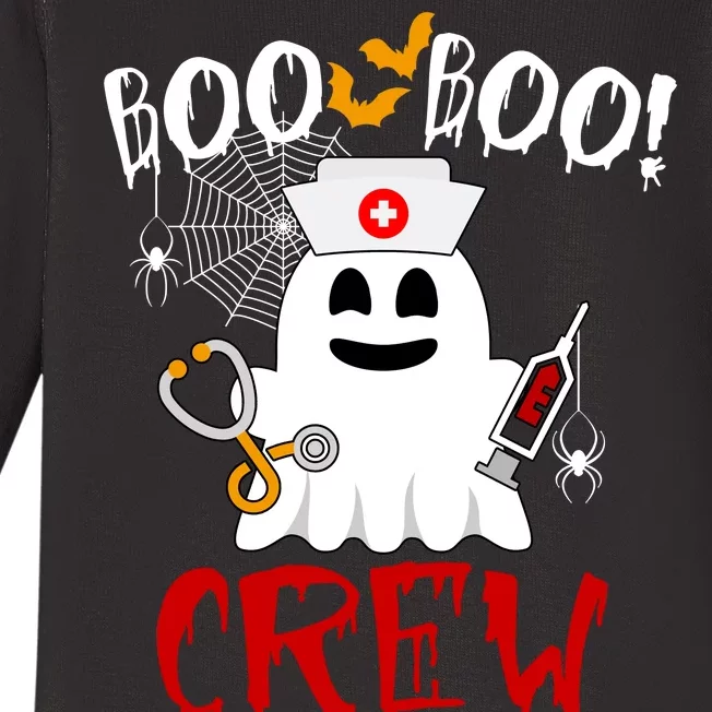 Boo Boo Crew Funny Cute Halloween Baby Long Sleeve Bodysuit