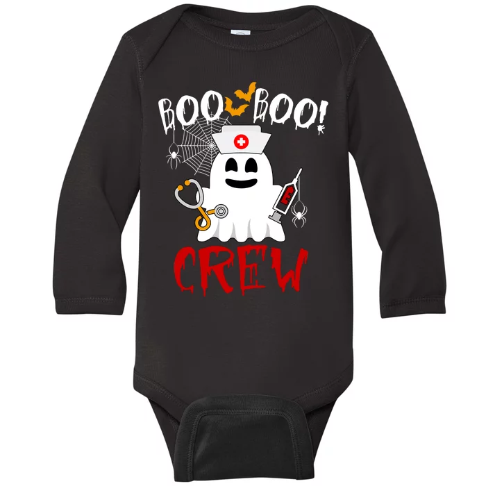 Boo Boo Crew Funny Cute Halloween Baby Long Sleeve Bodysuit