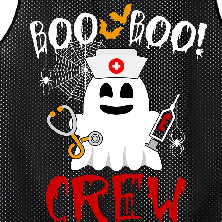 Boo Boo Crew Funny Cute Halloween Mesh Reversible Basketball Jersey Tank