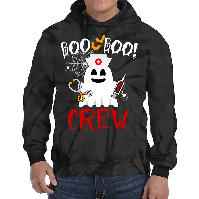 Boo Boo Crew Funny Cute Halloween Tie Dye Hoodie