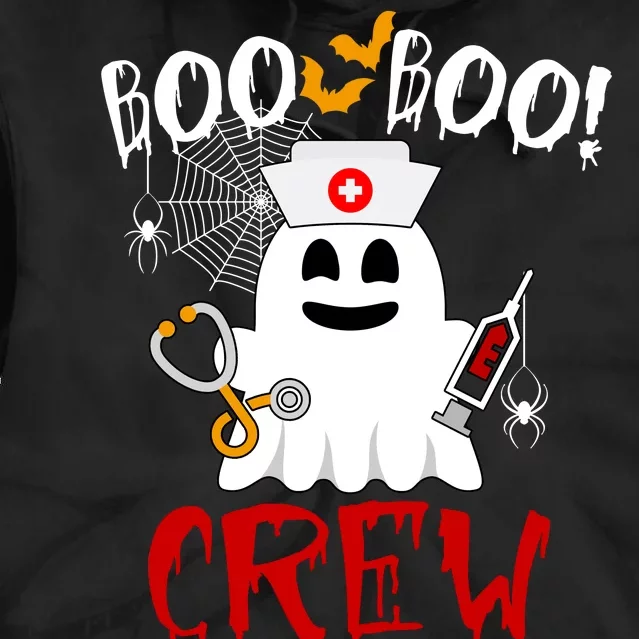 Boo Boo Crew Funny Cute Halloween Tie Dye Hoodie