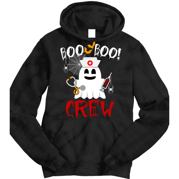 Boo Boo Crew Funny Cute Halloween Tie Dye Hoodie