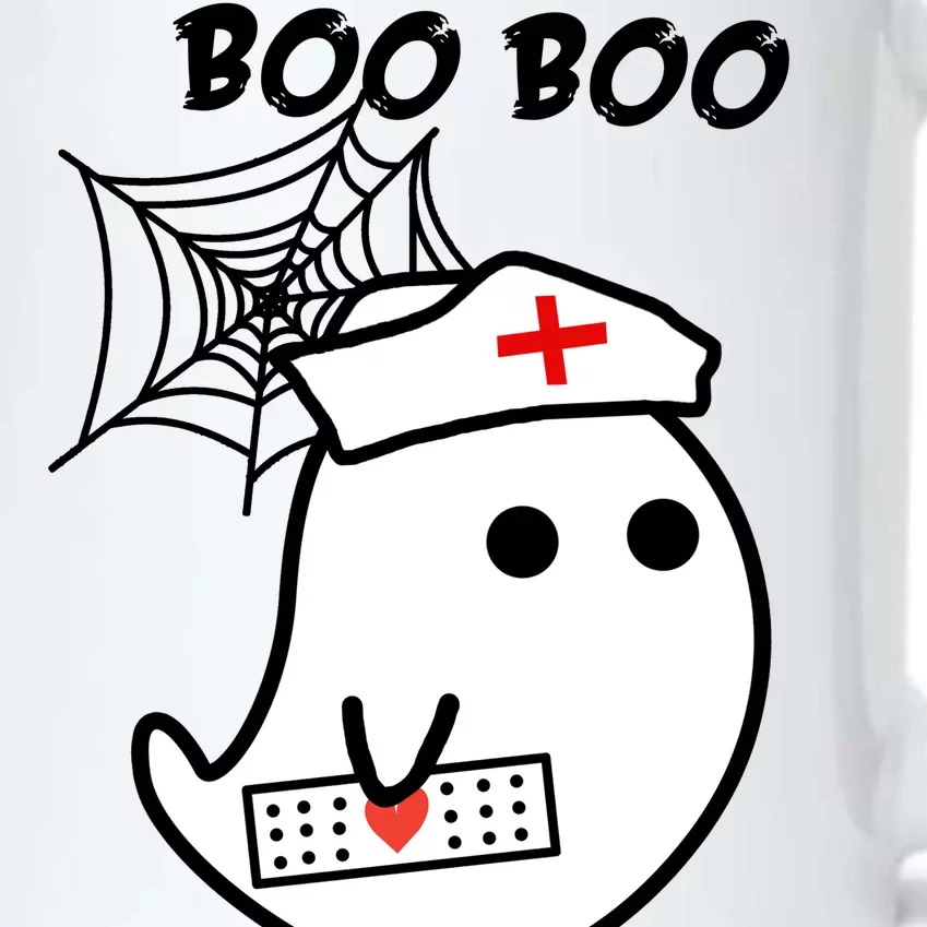 Boo Boo Crew Nurse Ghost Funny Halloween Black Color Changing Mug