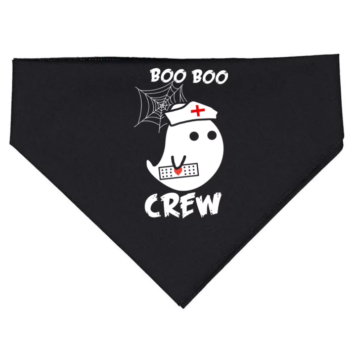 Boo Boo Crew Nurse Ghost Funny Halloween USA-Made Doggie Bandana