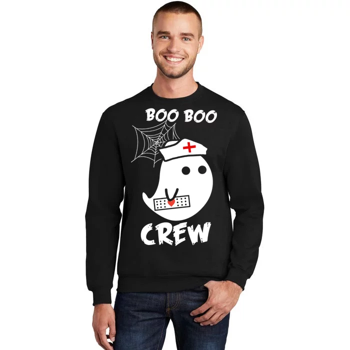 Boo Boo Crew Nurse Ghost Funny Halloween Tall Sweatshirt