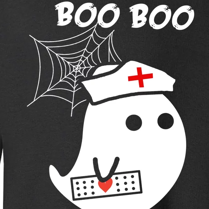 Boo Boo Crew Nurse Ghost Funny Halloween Toddler Sweatshirt