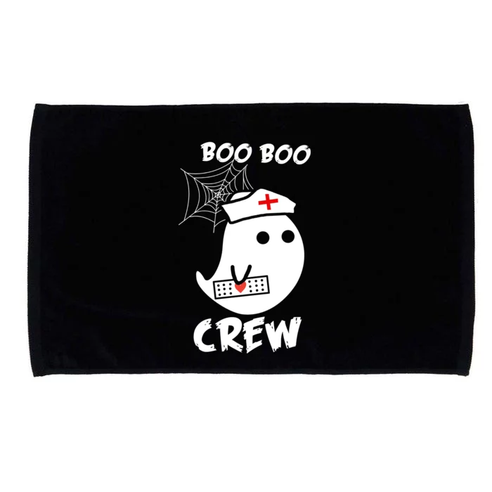 Boo Boo Crew Nurse Ghost Funny Halloween Microfiber Hand Towel