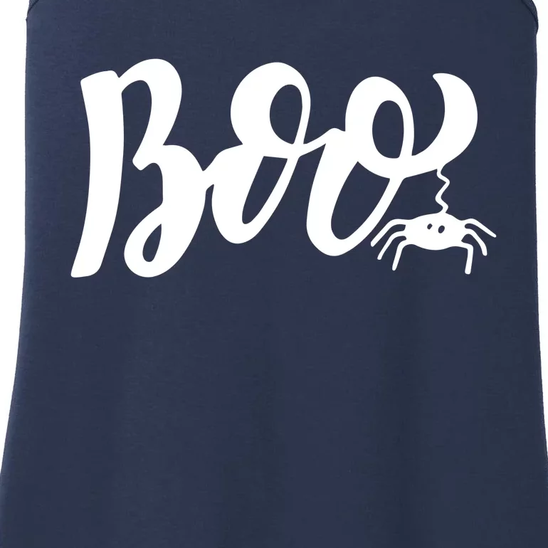 Boo Cut Spider Halloween Ladies Essential Tank