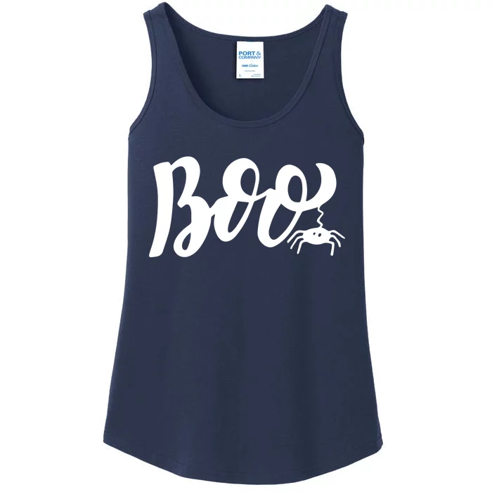 Boo Cut Spider Halloween Ladies Essential Tank