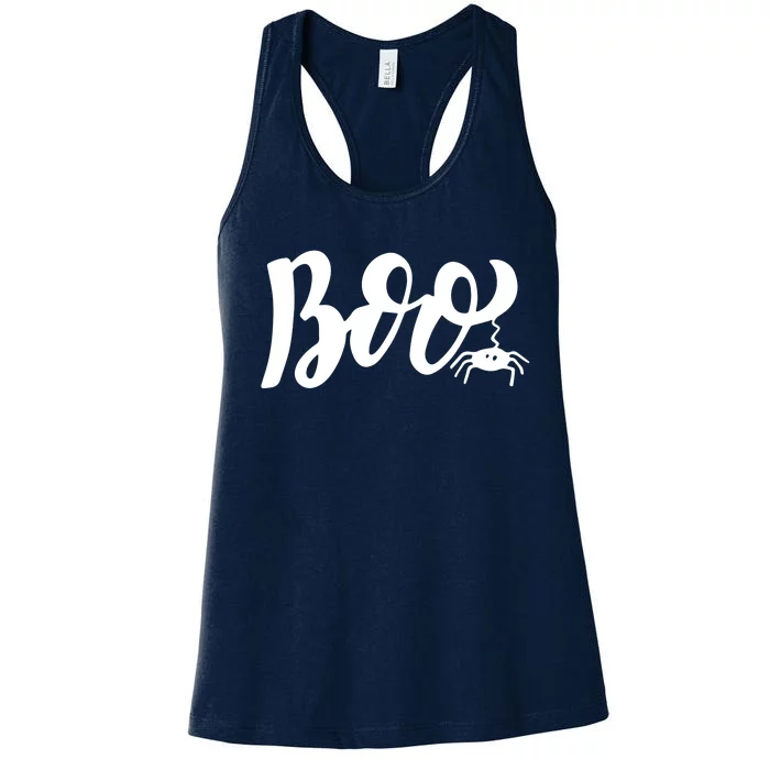 Boo Cut Spider Halloween Women's Racerback Tank