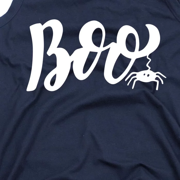 Boo Cut Spider Halloween Tank Top