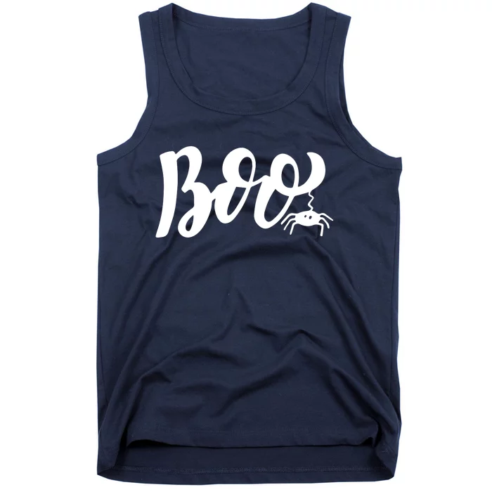 Boo Cut Spider Halloween Tank Top