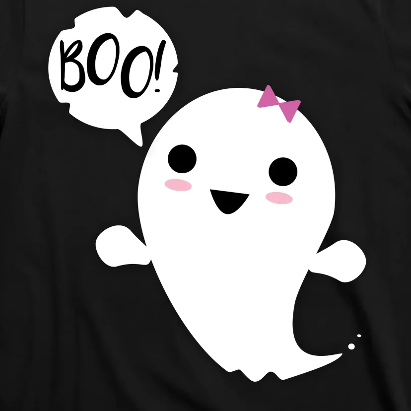 Boo Cute Halloween Girl Ghost T-Shirt