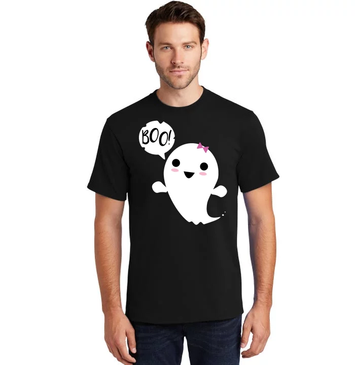 Boo Cute Halloween Girl Ghost Tall T-Shirt