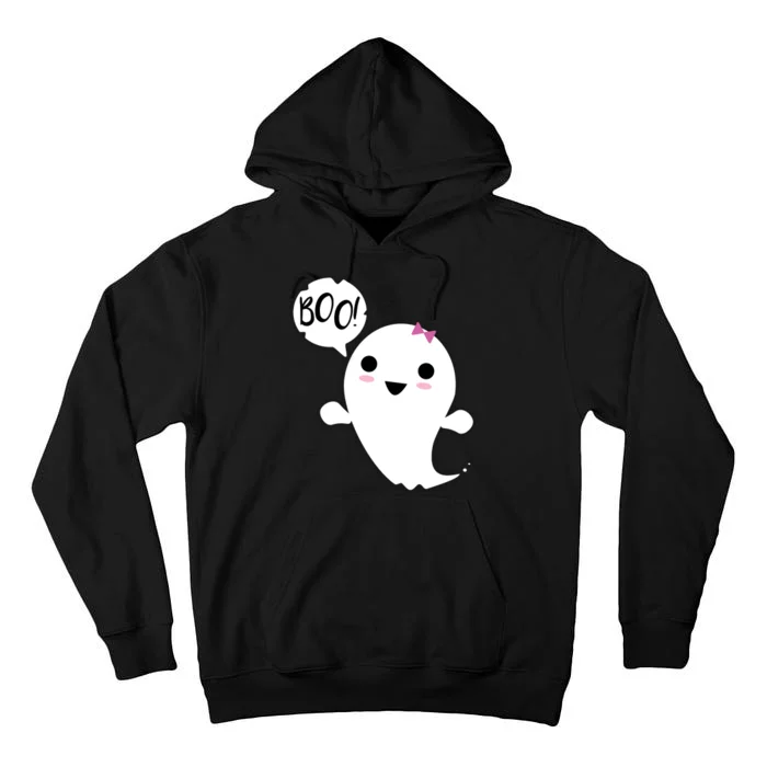 Boo Cute Halloween Girl Ghost Tall Hoodie