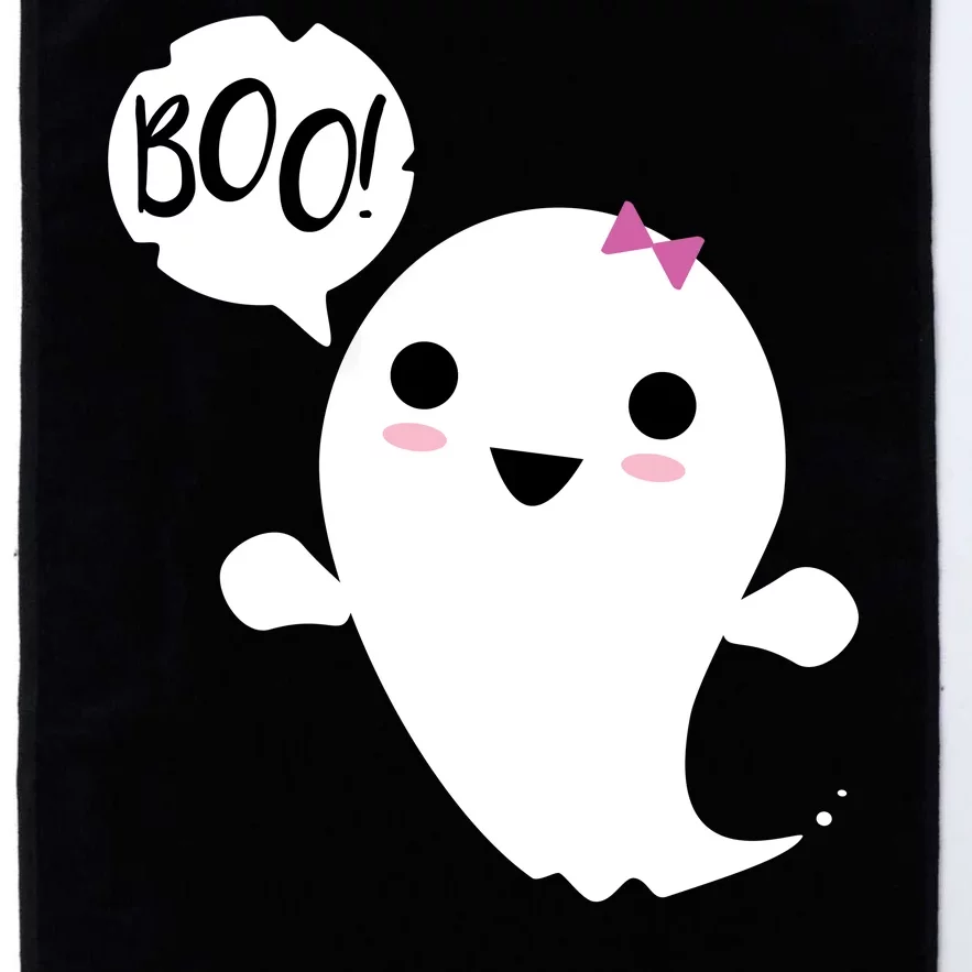 Boo Cute Halloween Girl Ghost Platinum Collection Golf Towel