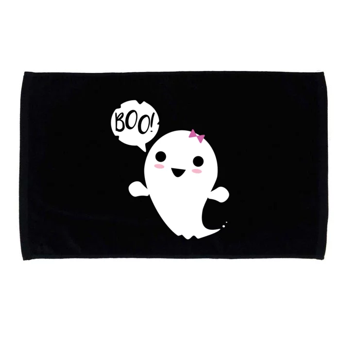 Boo Cute Halloween Girl Ghost Microfiber Hand Towel