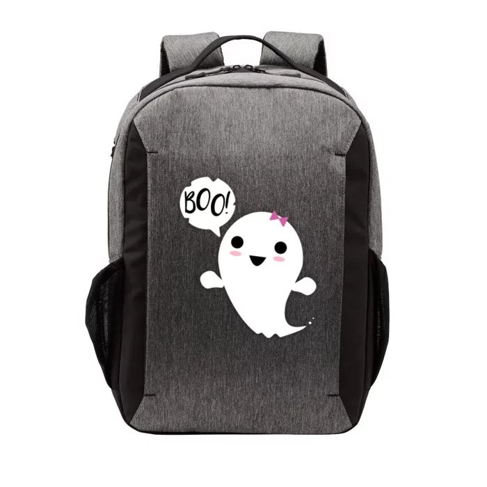 Boo Cute Halloween Girl Ghost Vector Backpack